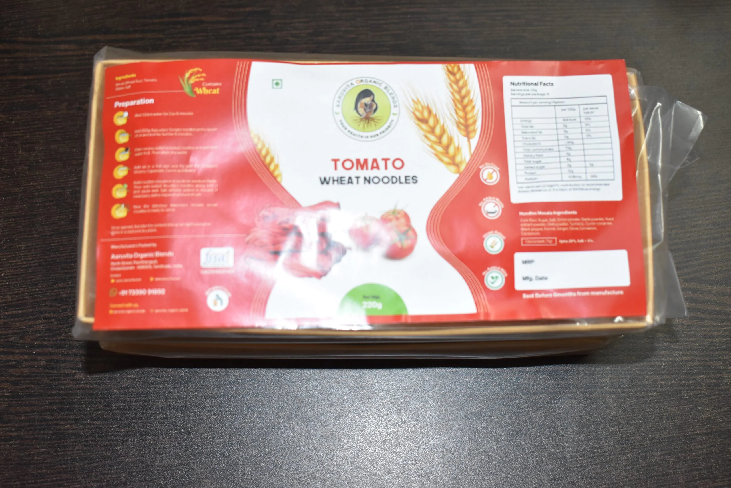 Tomato Wheat Noodles