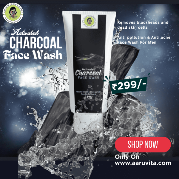 charcoal face wash, natural face wash