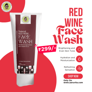 red wine face wash, natural face wash